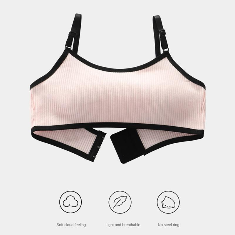 Áo Ngực Liền Mạch, Dành Cho Bé Gái, Chất Liệu Cotton, Kiểu Áo Yếm Phát Triển, Thích Hợp Cho Thanh Niên, Thiết Kế Thanh Lịch, Đồ Lót Nữ Không Đường May, Thoáng Khí Và Thoải Mái, Thích Hợp Cho Phụ Nữ, [Thanh Toán Khi Nhận Hàng / Vận Chuyển Địa Phương] 7