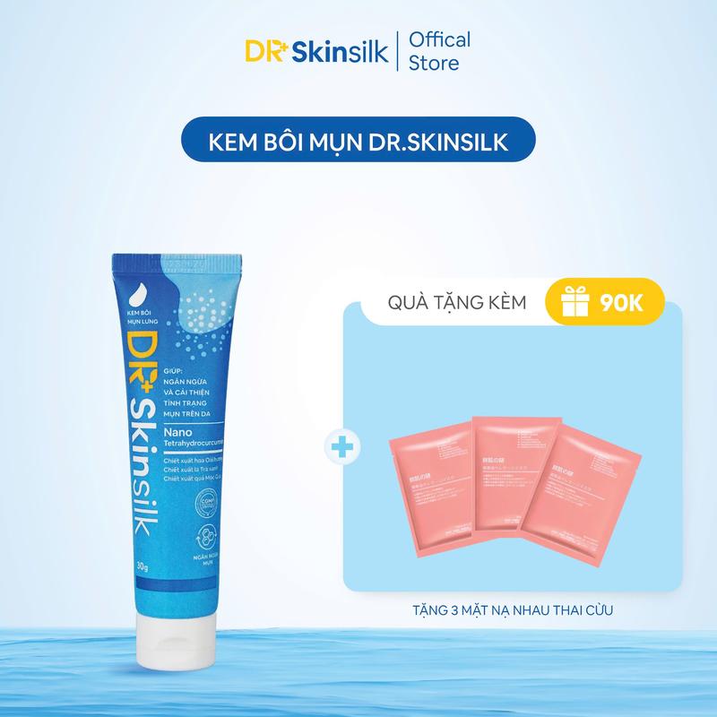 [TẶNG QUÀ] Kem Bôi Da Mụn | Hỗ trợ mờ Thâm Sẹo, Dưỡng Ẩm, Tái Tạo Da Dr.Skinsilk 30g chuyen  mun tretinoin Women Nữ
