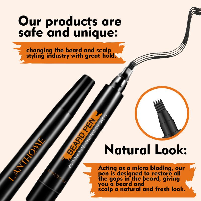 Product Introduction of Men's Beard Waterproof Beard Beard Styling Filler Pen 5