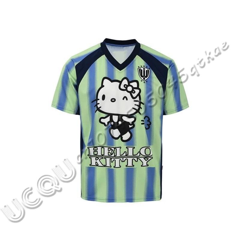 Product Introduction of Đồ Quần Áo Thể Thao Sanrio Hello Kitty, MINISO, Dành Cho Nam Và Nữ, Cổ Chữ V, Nhẹ Và Thoáng Khí, Thời Trang, Áo Thun Ngắn Tay, Bán Chạy 8
