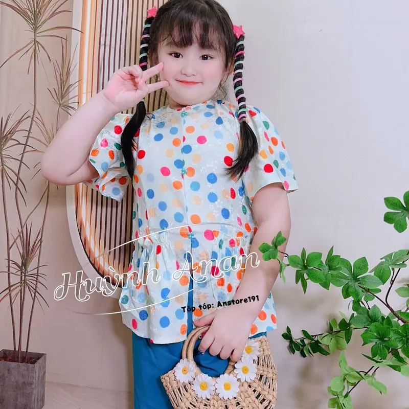 Bộ bà bé gái, bà bà gấm 12-38kg, set bộ bé gái, đồ bộ bé gái 2