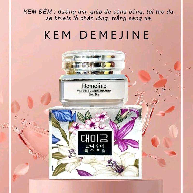 1 hộp kem ban  đêm Demijen hàn quốc trị mụn thâm nám tàn nhang