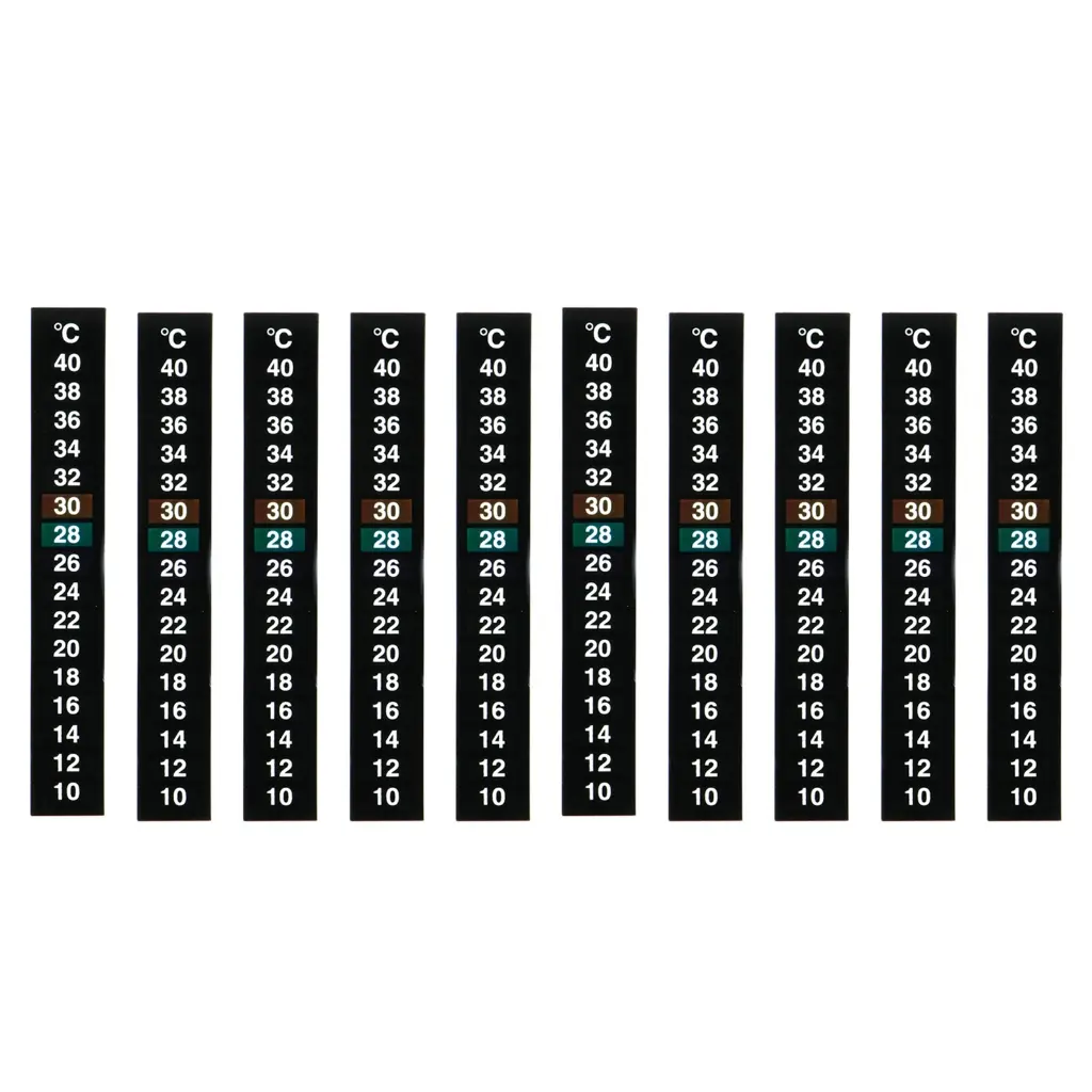 10PCS Adhesive Thermometer Strips for Brewing Aquariums Fish-Tank Feeding Bottle
