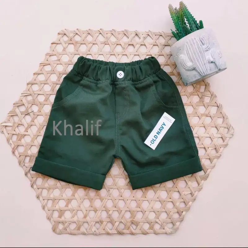 Khalifkids Celana Chino Pendek anak Laki-Laki Umur 1-6 Tahun Bahan Katun Drill Premium Distro 1