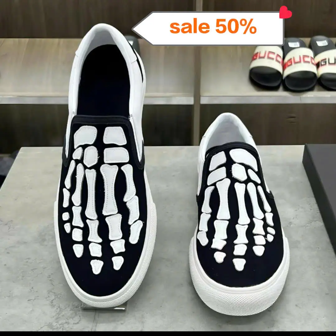 Giầy lười   nam nữ Đủ  size 36-43.họa tiết xương