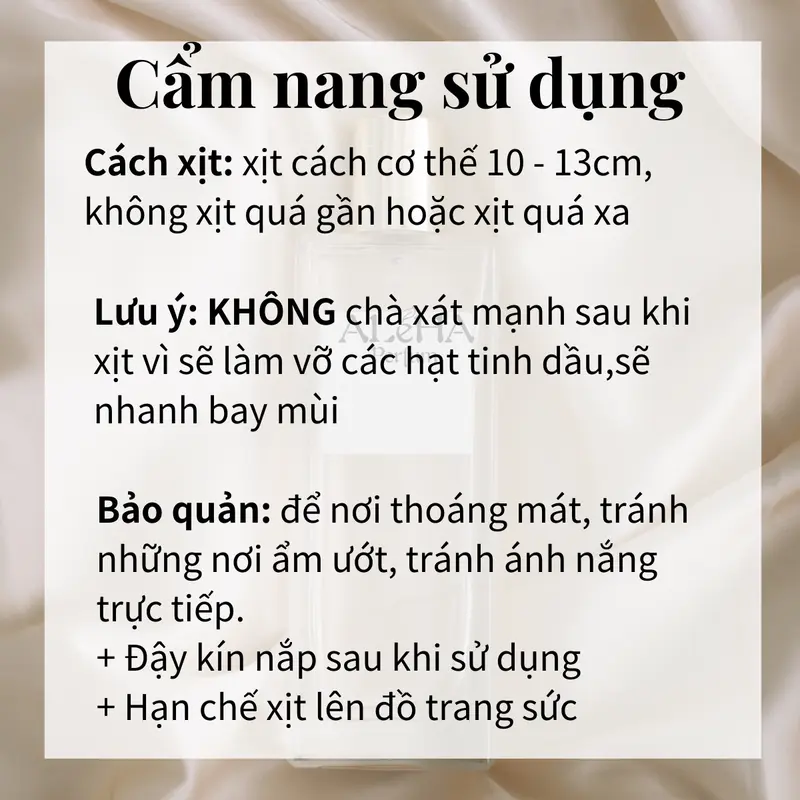 Combo 3 chai nước hoa nữ Aleha nữ tính ngọt ngào, cá tính trẻ trung, cổ điển quyến rũ dạng xịt thơm 10ml Combo 1 5