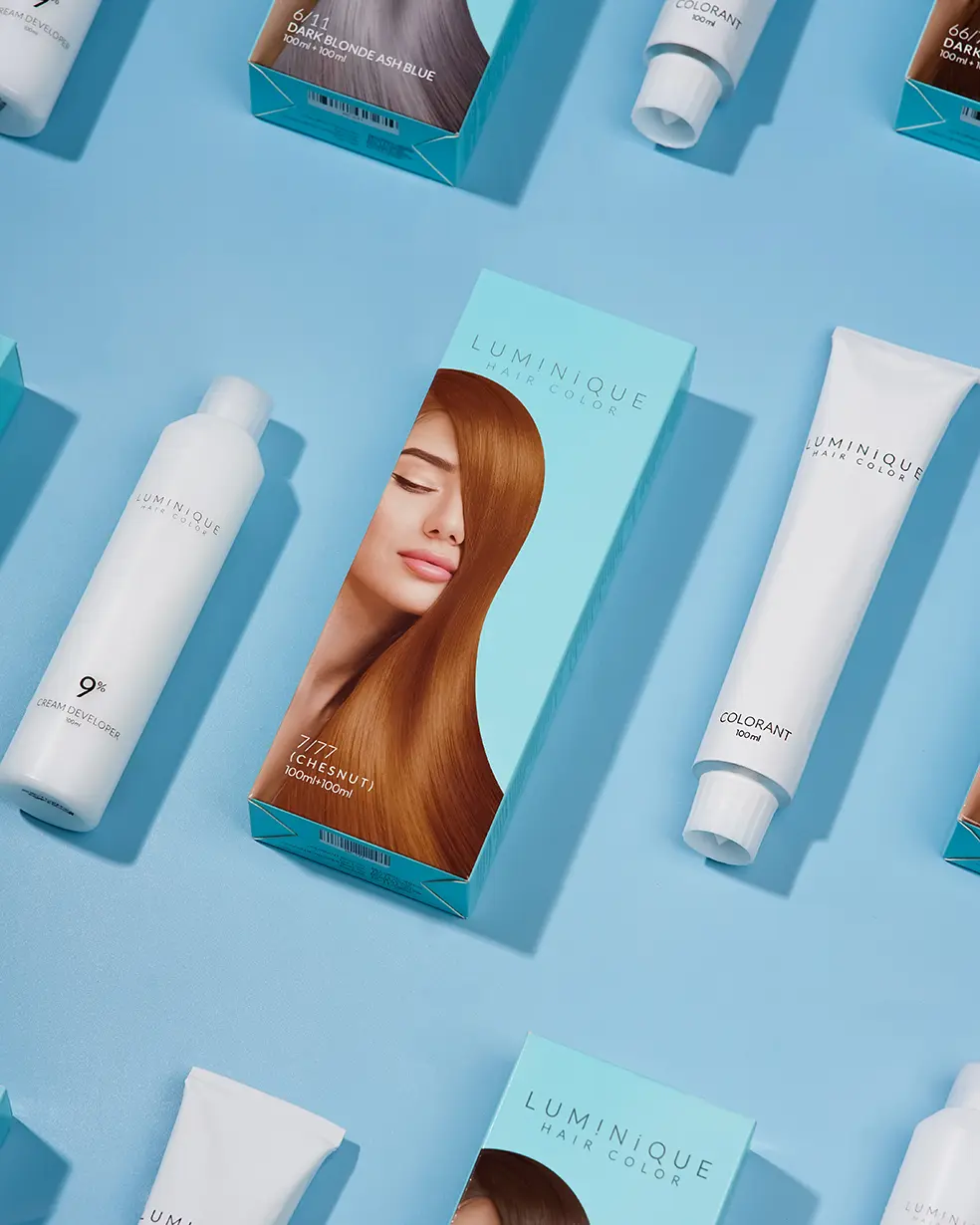 Luminique Hair Color 7/77 Chestnut Kering Pewarna