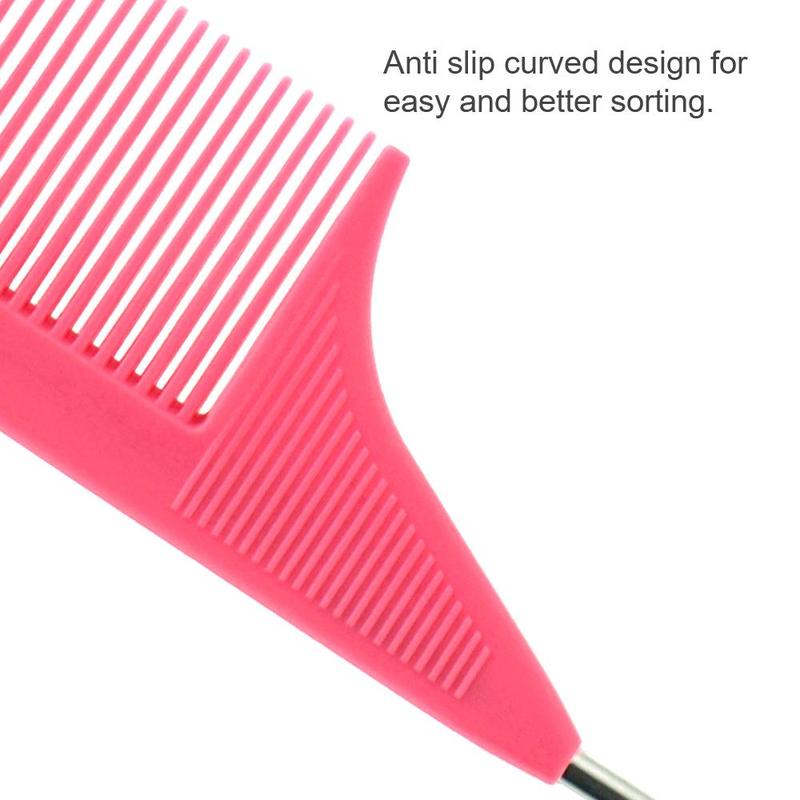Professional Pointed Tail Hair Comb, Hairstyling Comb, Anti-static Hair Dye Brush, Rat Tail Hair Comb, Heatless Hair Styling Tools, Hair Products, Barber Accessories, Hair Products, Valentine's Day Gift 4
