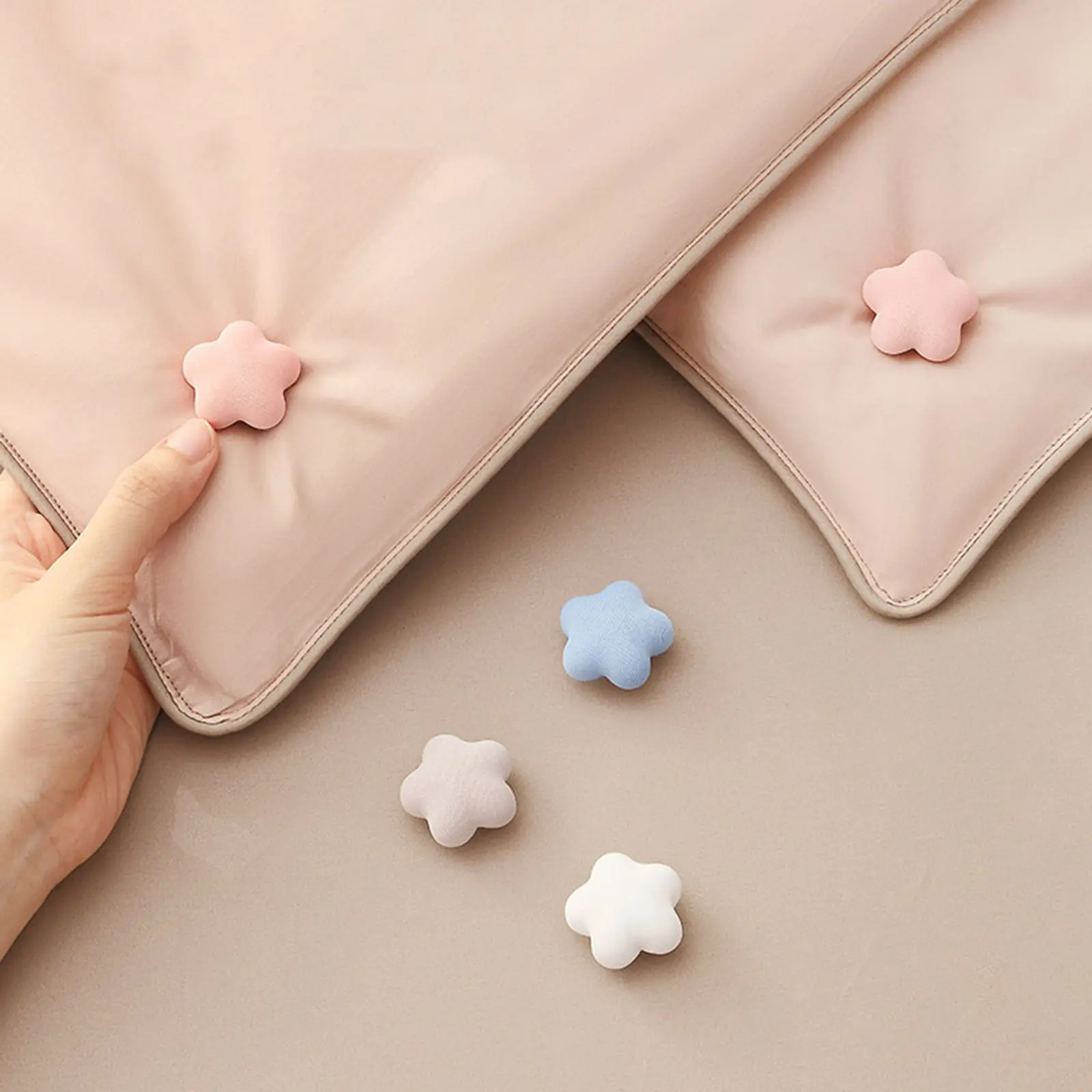 Giá Đỡ Chăn Hình Hoa, 8 Cái, Kẹp Chăn, Vỏ Chăn, Chốt, Chốt Chăn