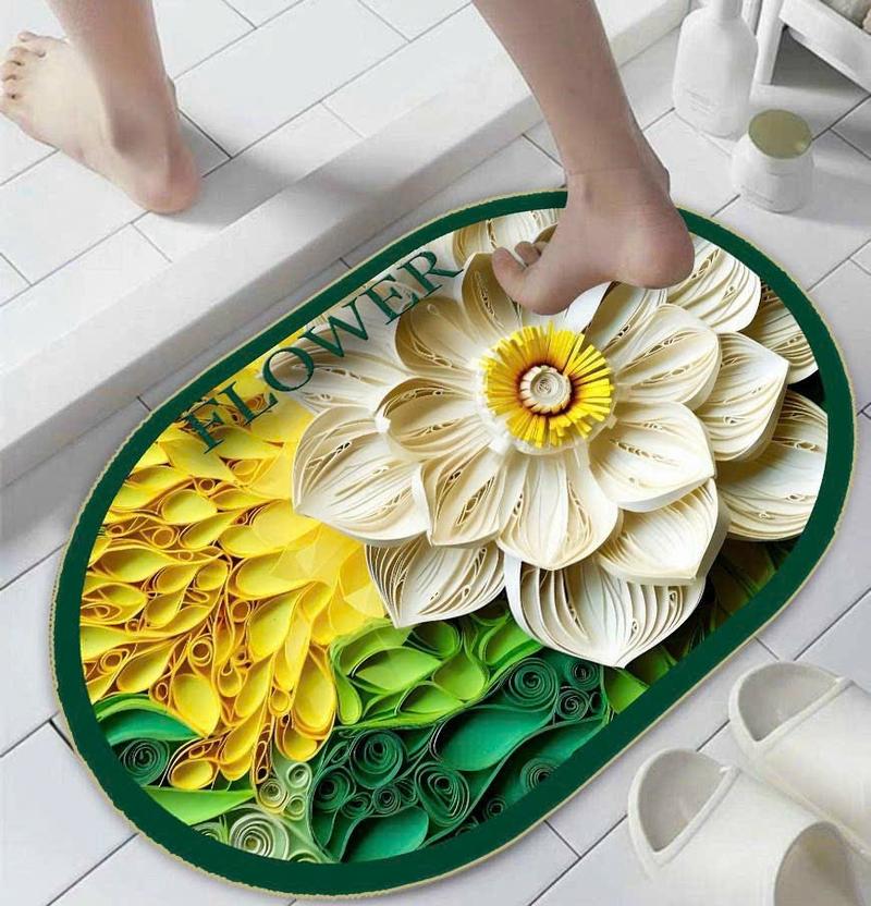 Product Introduction of COMBO 6 chiếc thảm lau chân hình hoạ tiếc hoa 5D .40x60 ( 6 HÌNH HOẠ TIẾT HOA NGẪU NHIÊN ) 18
