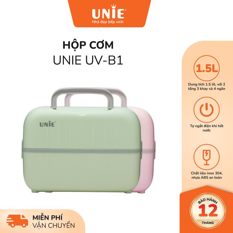 Hộp cơm cắm điện cao cấp Unie UV, 300W nấu cơm nhanh chóng,Thiết kế nhỏ gọn, an toàn cho sức khỏe, chất liệu inox 304 bảo hành 6 tháng