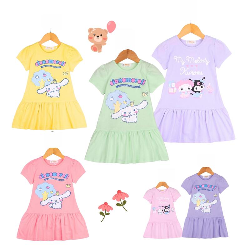 Váy đầm bé gái size 2-10 tuổi, đầm cotton cho bé gái, váy đầm cotton trẻ em  chất cotton mềm mát - TUỆ MINH 0