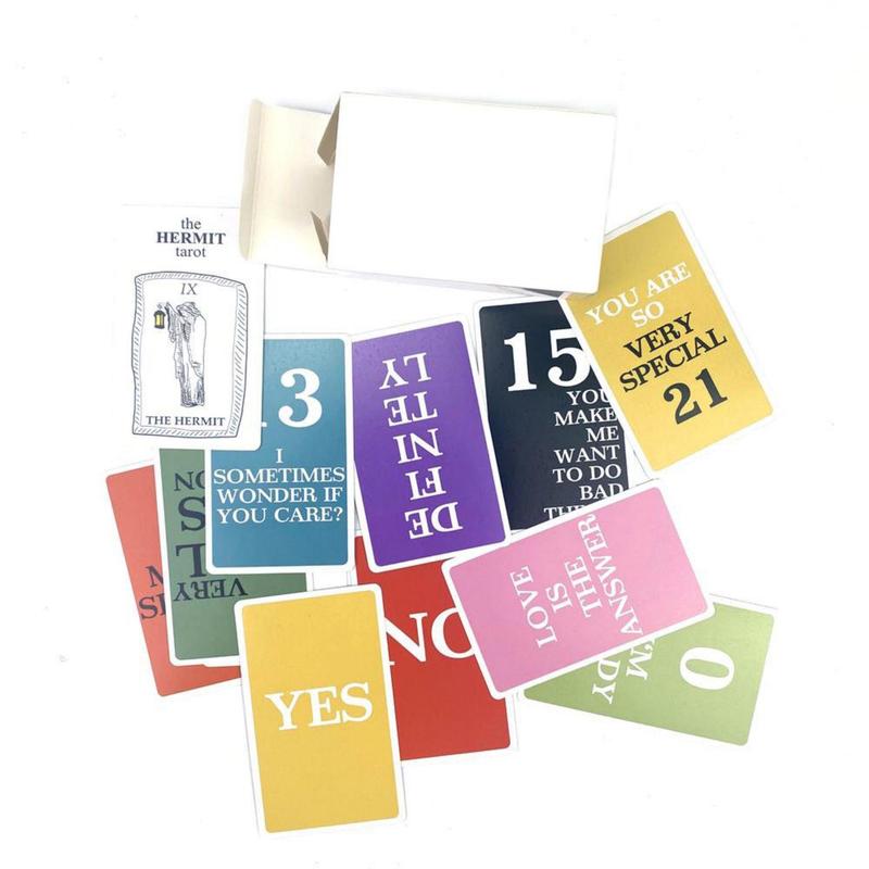 Product Introduction of 100pcs/set the Hermit Tarot Messages Oracle Number Tarot Card, Unisex English Cards Game, Casual Desktop Games for Adults 14