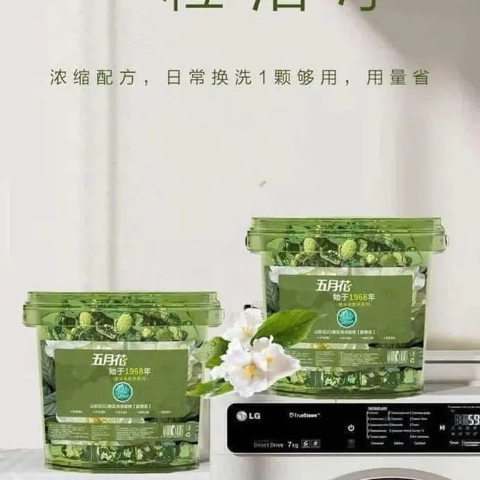 Xô 140 viên giặt nước hoa dạng gel làm sạch sâu và giữ bền màu quần áo