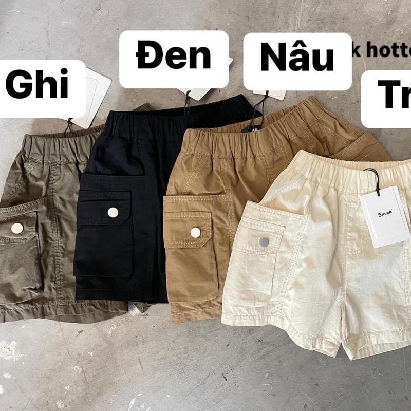   6kg-33kg  Quần sọt kaki túi hộp cho bé trai 