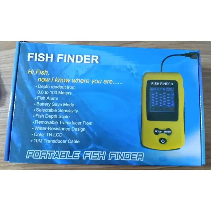 JaysTrade Alat Pelacak Ikan Pintar Portable Sonar Fish Finder Range 100M - TL86B 8