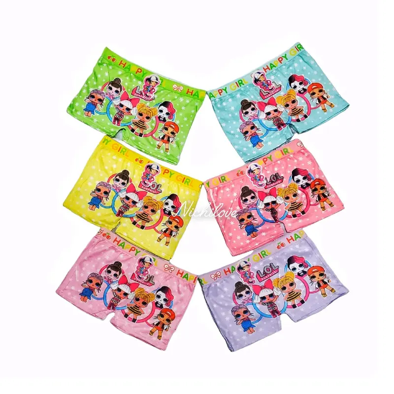 GROSIR 12 PCS / 1 LUSIN BOXER ANAK CEWEK KARTUN CANTIK 3