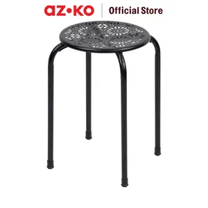 AZKO Soleil Luna Bangku Metal Multipurpose Stool Bangku Makan Cafe Restoran Tempat Duduk Serbaguna Furniture Interior Rumah