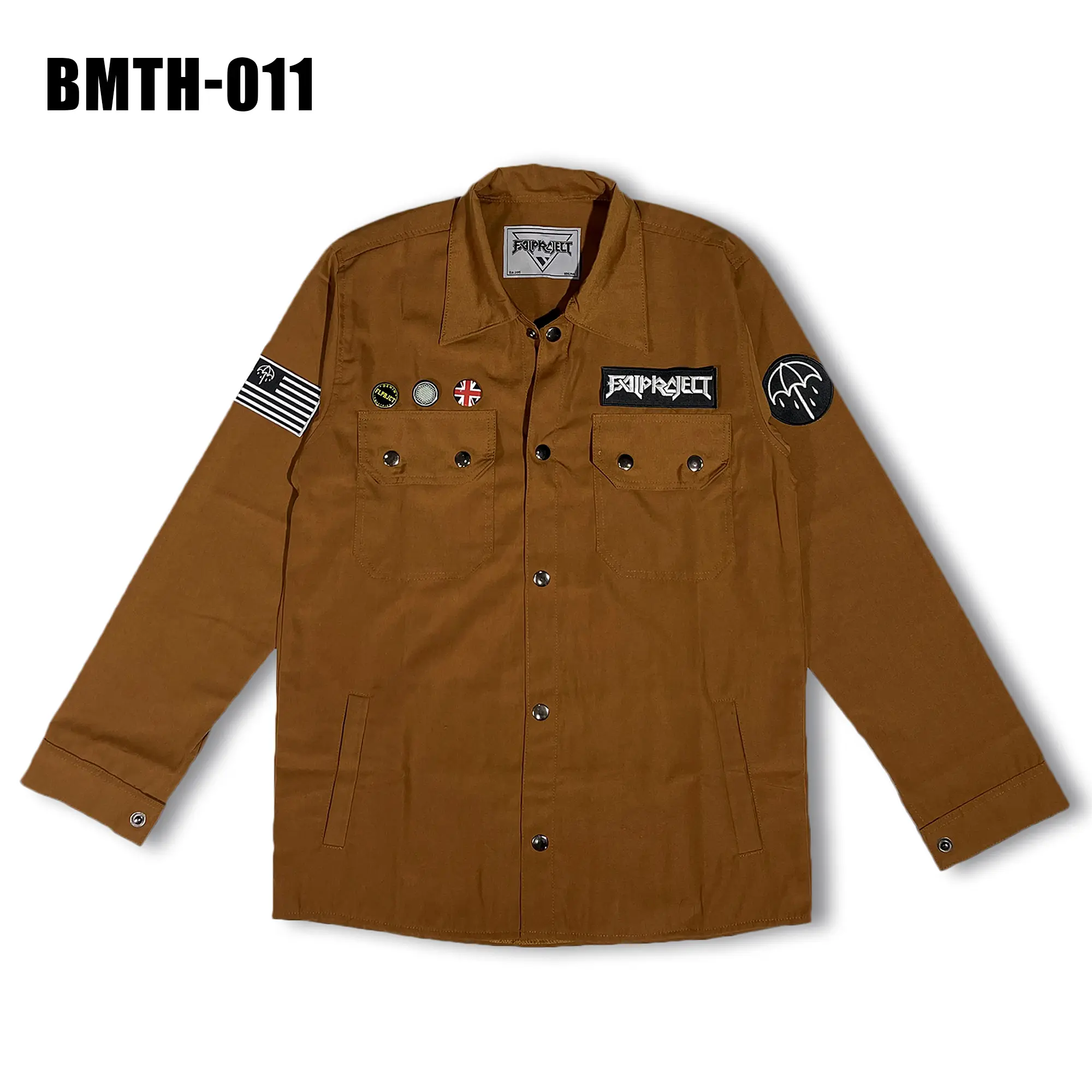 Falproject Field Jacket / Jaket Semi Parka Mustard 011  Casual Nyaman Keren
