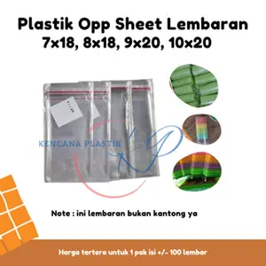Plastik Opp One Sheet Lembaran Untuk Kue Basah Lapis Dadar Gulung Risoles 7x18 8x18 9x20 10x20