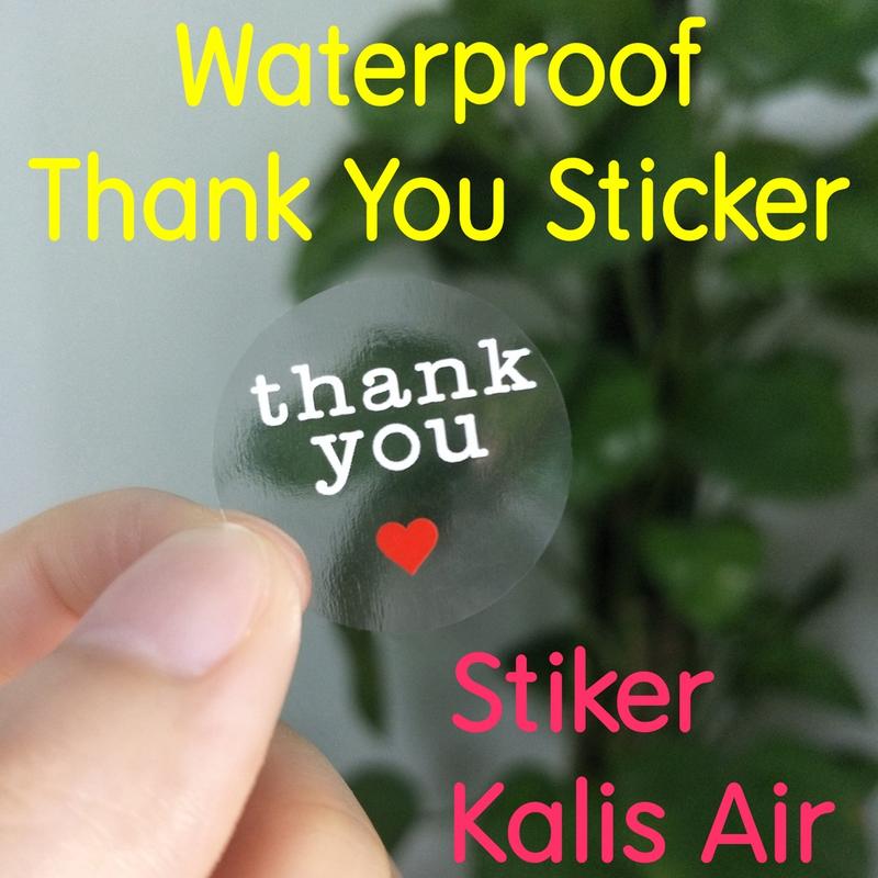 500pcs/roll Waterproof (Kalis Air) Thank You Sticker Scrapbook - TikTok ...