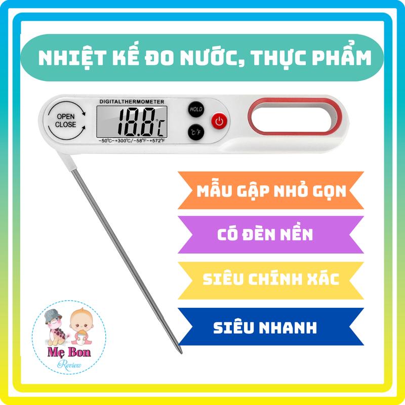 Nhiệt Kế Điện Tử Đa Năng Đo Nước Pha Sữa, Thực Phẩm, Nước Tắm Cho Bé