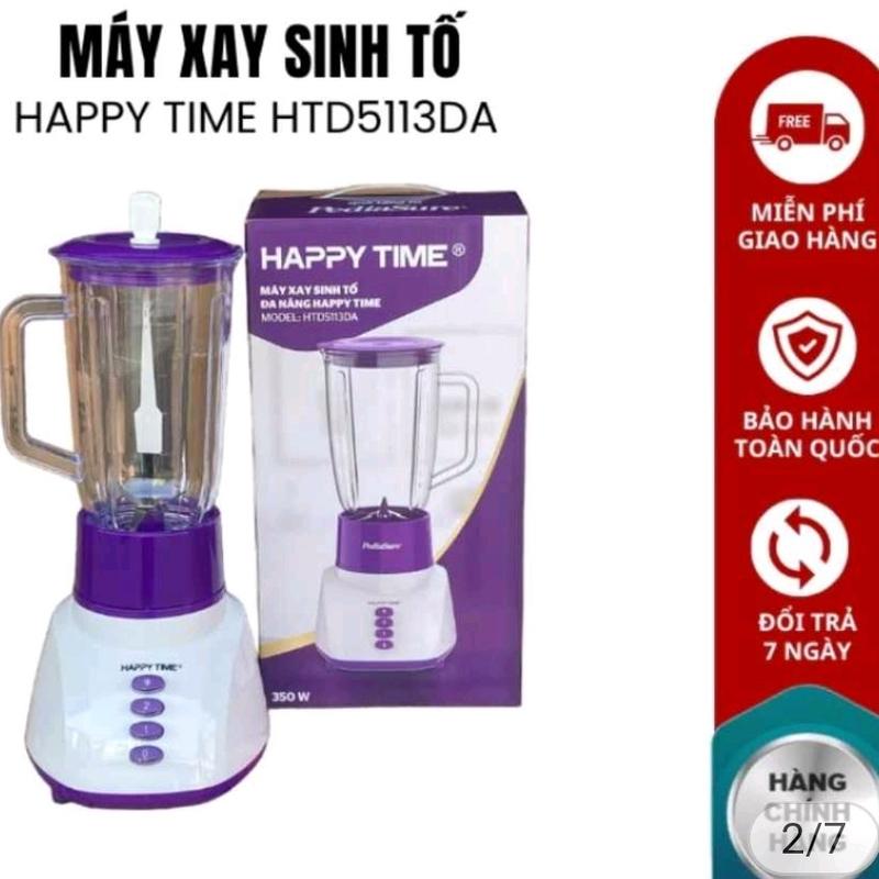 Máy xay sinh tố 1 cối HAPPY TIME_Màu ngẫu nhiên ( xanh_ vàng_ tím) 0