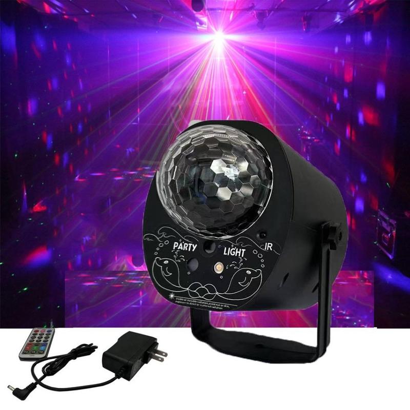 Đèn Laser Kết Hợp Led 7 Màu 2024 Nháy Theo Nhạc Như Vũ Trường Sử Dụng Cho Phòng Karaoke Sân khấu, Dịp Lễ Tết.