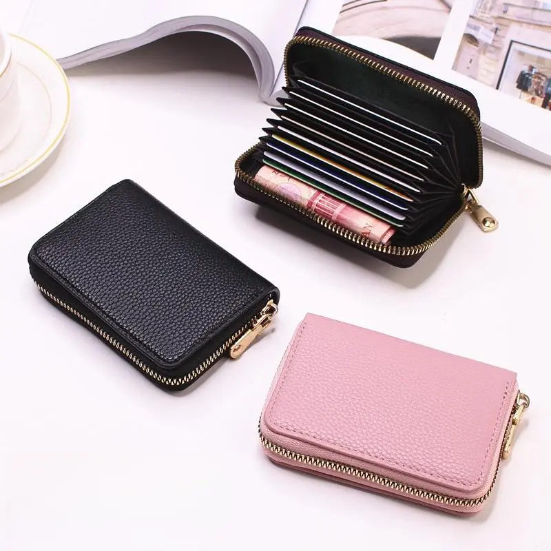 Dompet Kartu Pria Wanita Viral Kulit PU Fashion Korea Style Aesthetic Terbaru - Card Holder Kekinian PD15