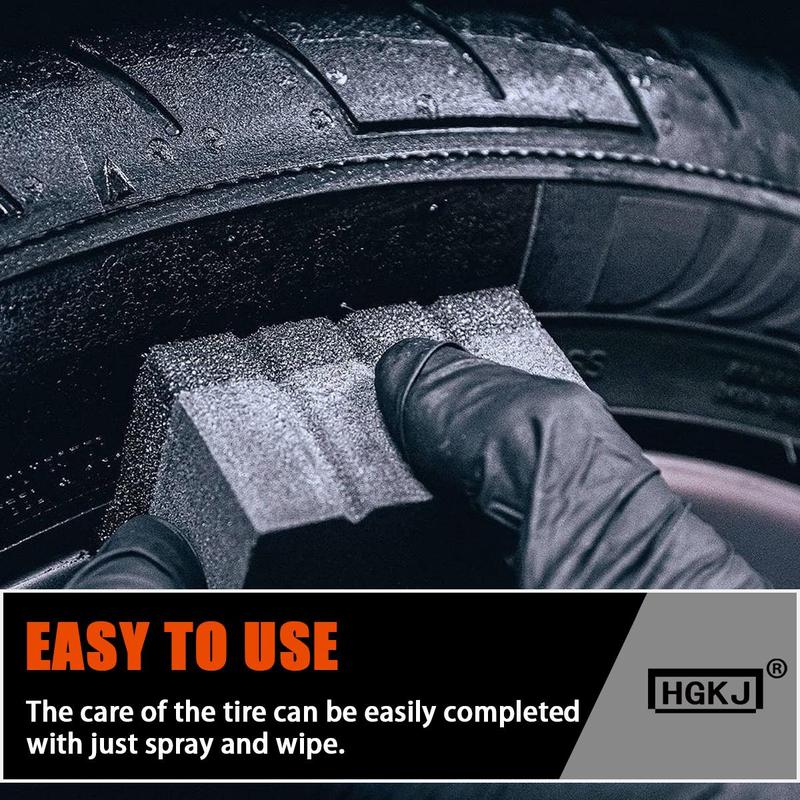 Car Tire Cleaner, 150ml Wheel Type Gloss Spray, Tire Polish Sealing Wax, Hydrophobic Tire Coating 2