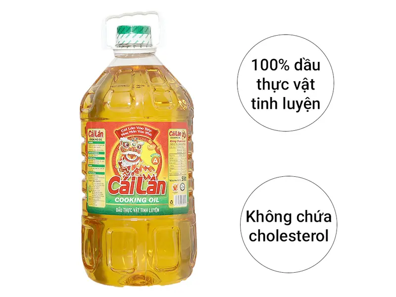 Dầu Ăn Cái Lân Can 5 Lít + 1 gói cà phê ống good morning Trần Quang 20g 1