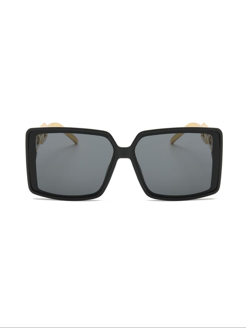 Product Introduction of Unisex Vintage Square Frame Sunglasses, Trendy Casual Sunglasses for Everyday Use, Fashion Accessories for Outdoor Activities 3