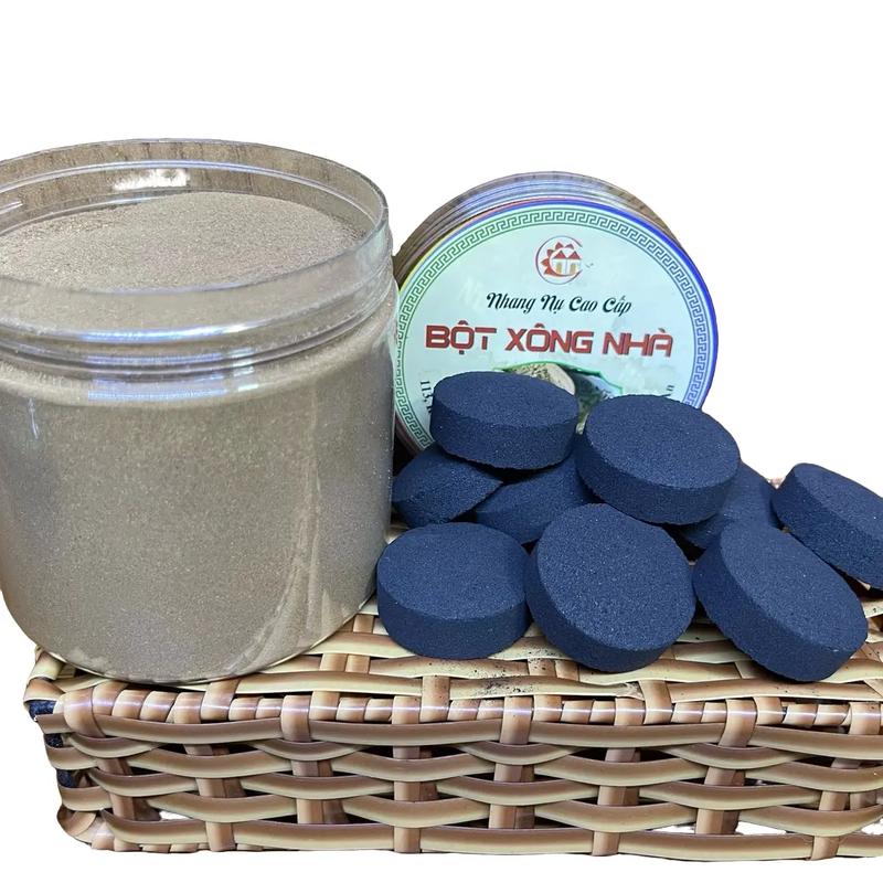 Bột Xông Nhà, Tẩy Uế + 10 Viên Than Hoạt Tính