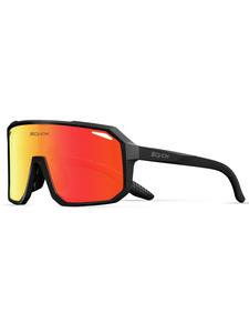 Lentes deportivos unisex con patrón de letras, lentes de sol deportivos UV400, gafas deportivas para hombres y mujeres para pescar y conducir