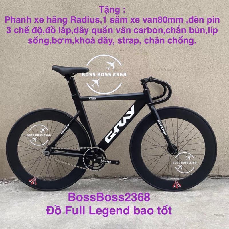 Fixed gear Gray F15 real ( tặng nhiều đồ nhất)