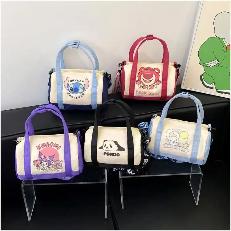from China 7-15 days arrive High Quality sling bag woman strawberry bear handbag cinnamoroll slingbag kuromi corssbody bag panda small luggage bag stitch single-shoulder bag