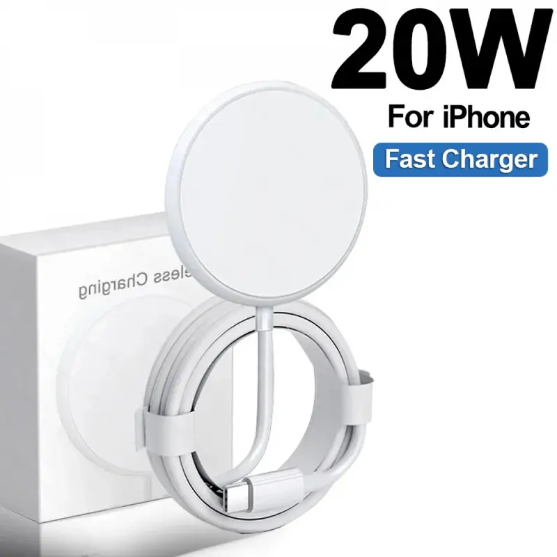 Sạc không dây từ tính, PD 20W, USB C loại, Bộ sạc không dây MagSafe, Tương thích với iPhone 15 Pro Max, 12, 14, 13, 8 plus, Xs, X, Sạc nhanh Phụ Kiện 0