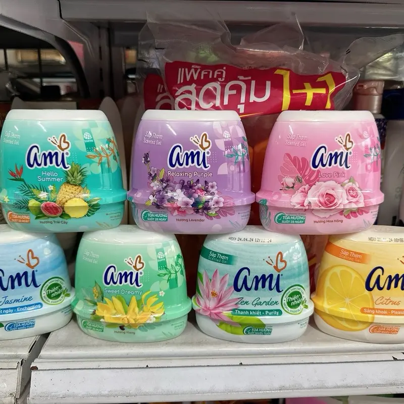 ️SÁP THƠM KHỬ MÙI AMI; Sáp thơm phòng Ami 200g khử mùi phòng ngủ nhà vệ sinh toilet ô tô với hương thơm chiết xuất từ thiên nhiên, giúp khử mùi và lưu hương lâu 1