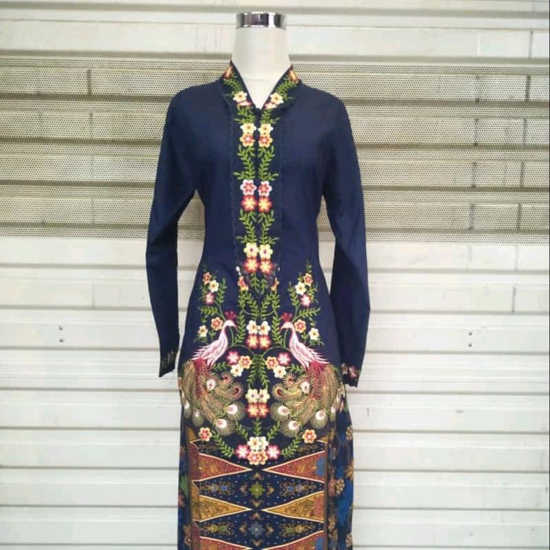 setelan kebaya encim cendrawasih/katun Ima premium/kebaya encim Katun 4
