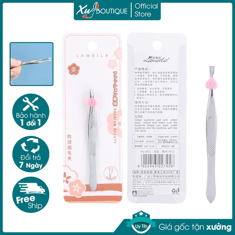 Nhíp Nhổ Lông Mày Lông Nách Lameila Chuyên Dụng Gắp Sạch Lông Dưới Da Không Mỏi Tay