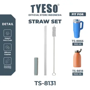 [Hanya Set Sedotan] TYESO Sparepart Original Sedotan Plastik Tyeso TS-8866 Sedotan Plastik Tyeso TS- 8131
