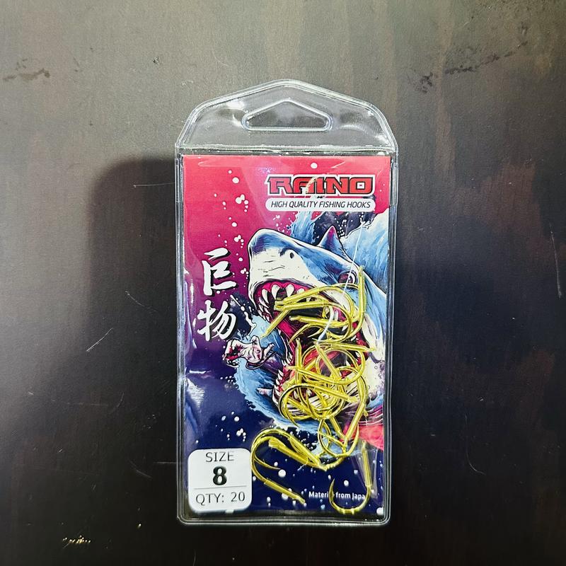 Túi 20 lưỡi Cá Mập vàng săn hàng , câu rơi , câu lửng - Bá Vương Fishing Bắt Cá