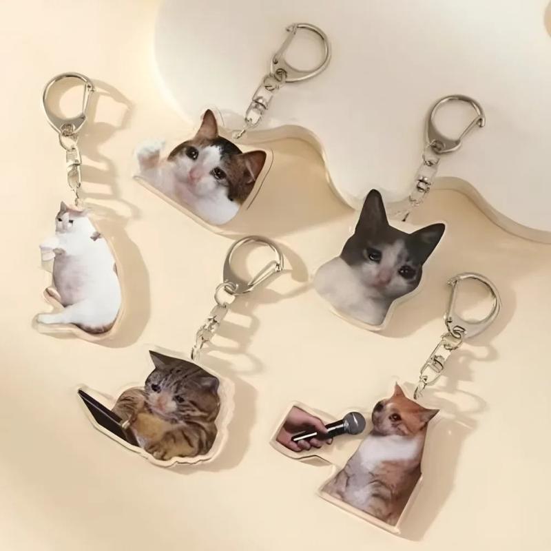 Rambling Goat Huh Cow Cat Meme Keychain Confused Cat Memes Cat - TikTok ...
