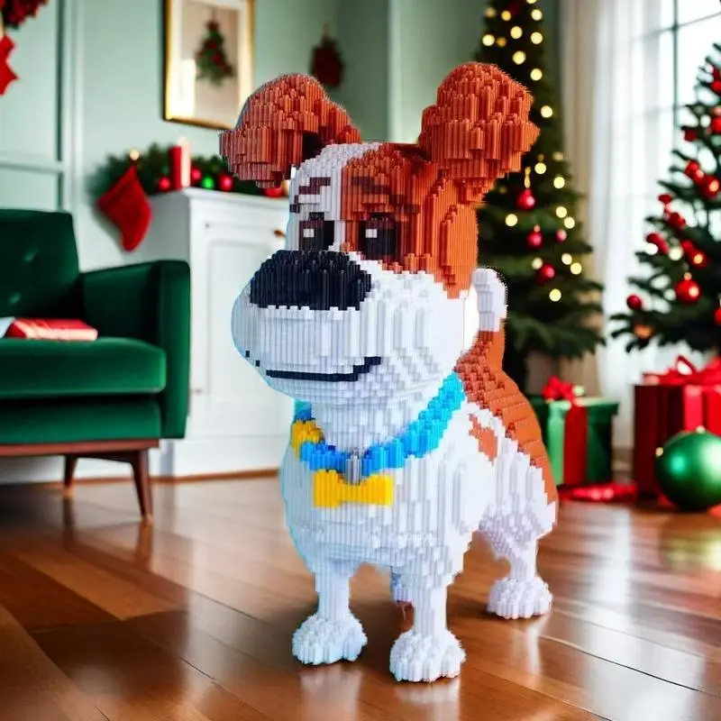 Dog Design Building Blocks Toy, 3141pcs/set DIY Handmade Assembly Models, Creative Building Toy for Home Desktop Decor, Model Kit Crafts 7