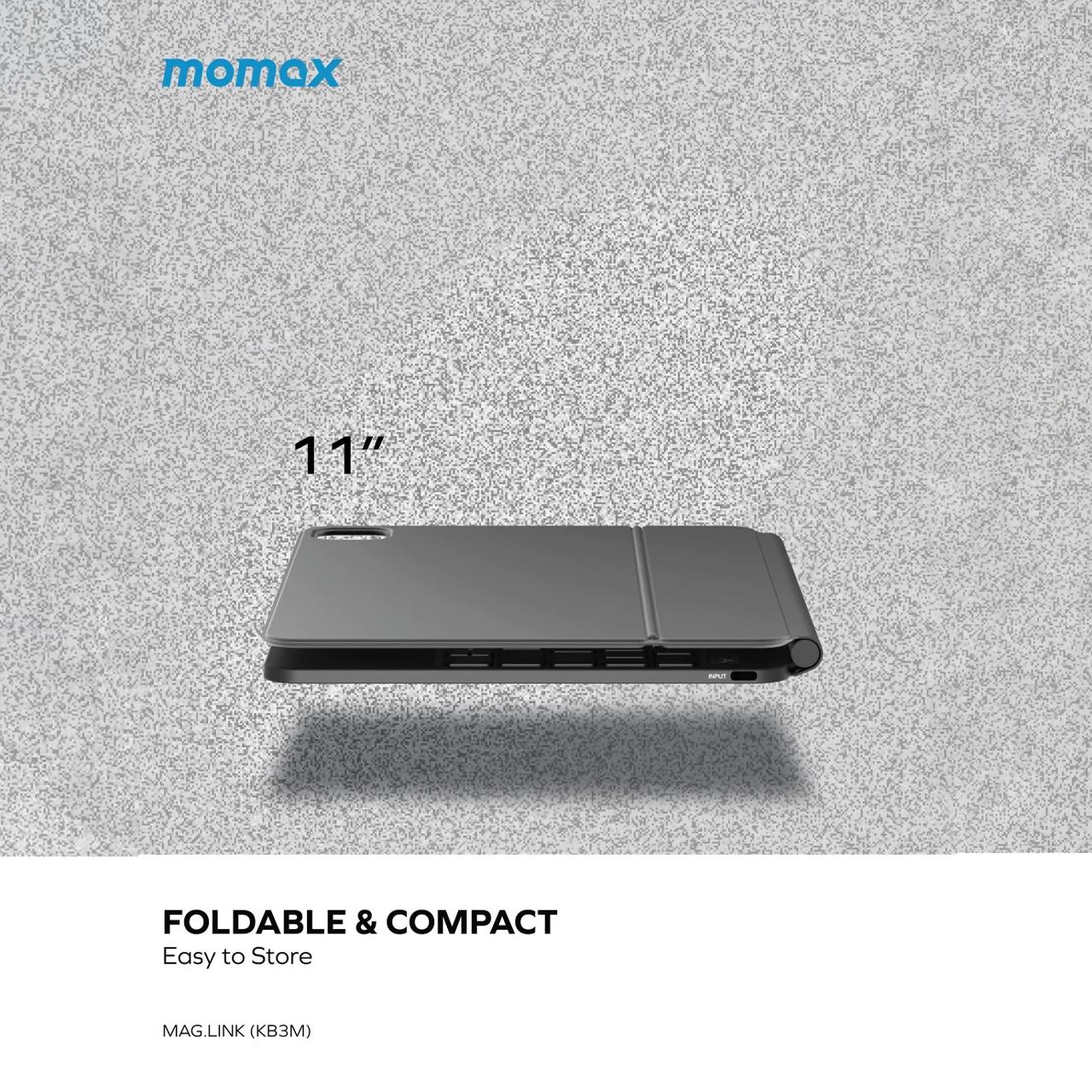 Momax Keyboard iPad Magnetic MAG.LINK Wireless Magnetic Keyboard - Black KB3MD