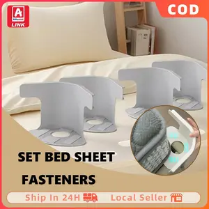 [Alfamidi LINK]"4Pcs Penjepit Kasur Springbed Bed Sheet Corner Tightener Clips Dilipat Sprei Anti Geser Anti Lepas "