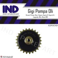 Gambar IND Onderdil Gigi/Gear Pompa Oli/Pump Oil Grand/Supra-X-Fit/Revo 100/Legenda/Win/Prima/Star/C 70 - Sesuai dengan gambar, Standar dari IND Onderdil Kota Bandung 1 Tokopedia
