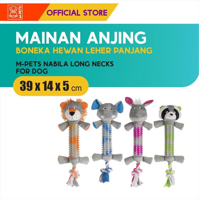 Gambar M-Pets Nabila Long Necks Squeaky Toy / Boneka Mainan Anjing Bunyi dari M-Pets Volk Pets Indonesia Kota Tangerang Tokopedia