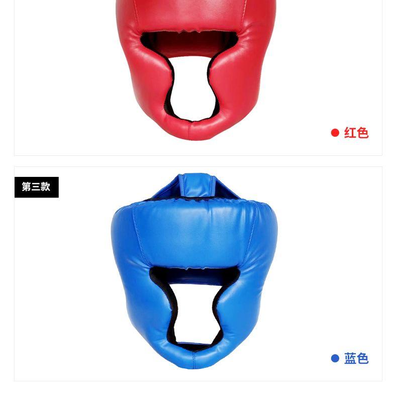 Product Introduction of Boxing Helmet Adult Protective Gear Free Combat Head Protector Children's Muay Thai Taekwondo Head Thickening Training Fight Head Cover 13