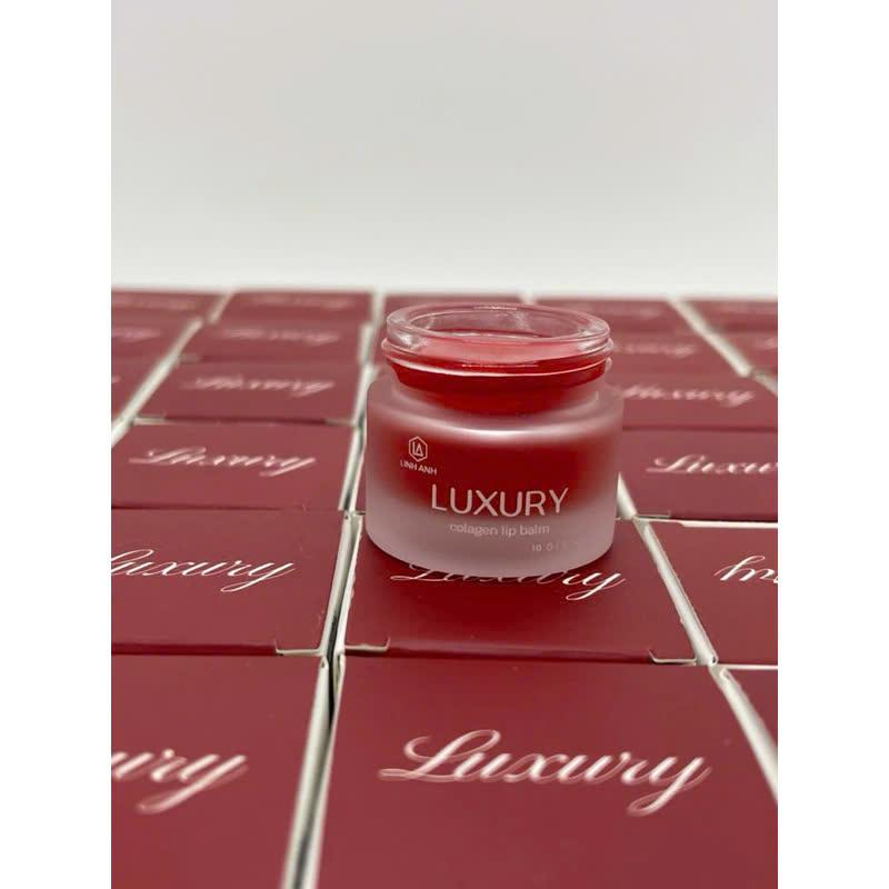 Dưỡng Hũ Lựu Đỏ Kích Màu Môi Luxury Collagen Lip Dưỡng Môi Kích Dưỡng Ẩm Màu Sau Phun Xăm Cho Nữ 3
